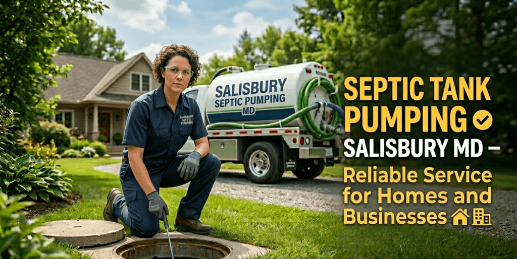 Septic tank pumping Salisbury MD by R&E Septic Brothers and Sons LLC
