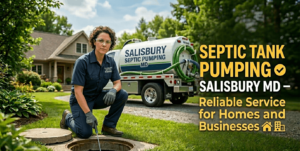 Septic tank pumping Salisbury MD by R&E Septic Brothers and Sons LLC