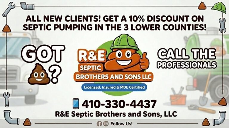 Septic service request form for R&E Septic Brother's And Sons LLC in Salisbury